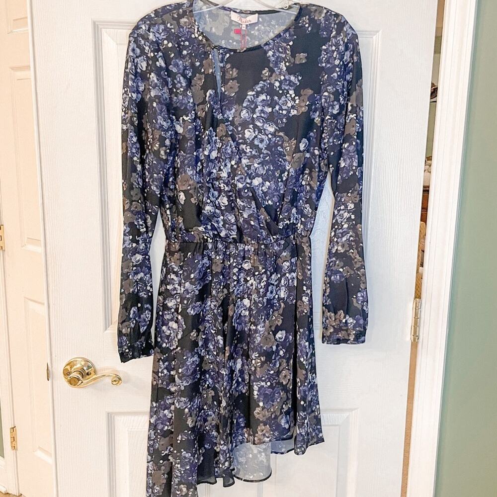 NEW with Tags Parker NWT Bluebonnet Asymmetrical Dress, Size X-Small, MSRP $398